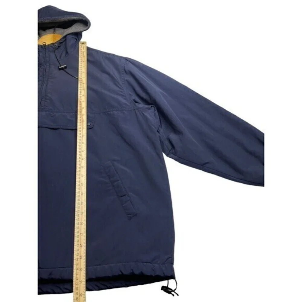 J.Crew Men’s hooded pullover 3‎ season jacket Quarter Zip W Kangaroo Pocket XL
